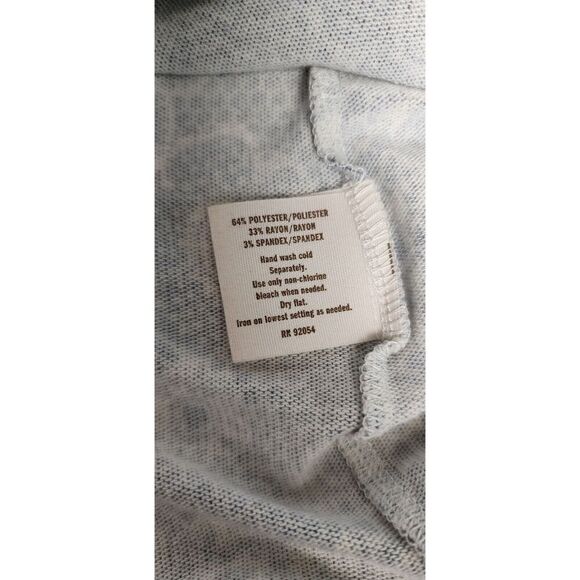 Decree Gray Lace Print Cowl Neck Dress Size Large - Picture 7 of 8